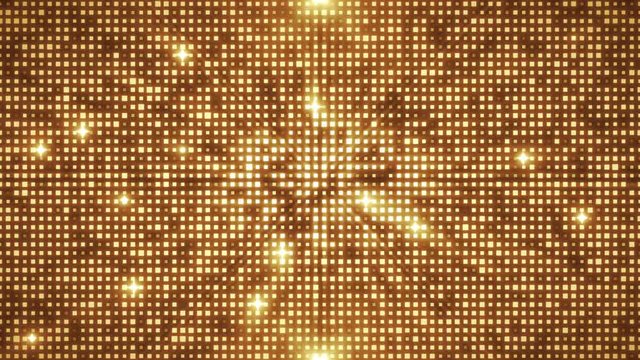 Abstract Digital Led Lights Technology Animation Loop/ 4k animation of an abstract design background with digital square led light and glowing dots seamless looping