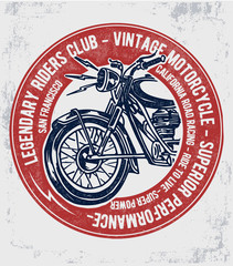Motorcycle theme vector  typography and illustrations, for  t-shirt prints and other uses.