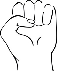 vector image of hand brush