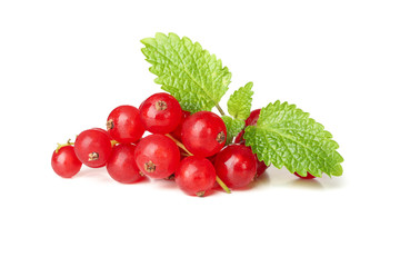 Bunch of cranberry isolated on white background