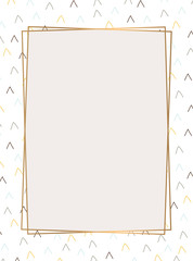 Gold frame vector  pattern.  Gold frame invitation pattern. 