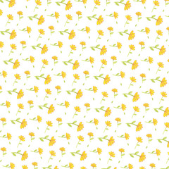 yellow flower pattern image