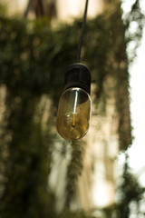 
LED lamp hanging on the street
