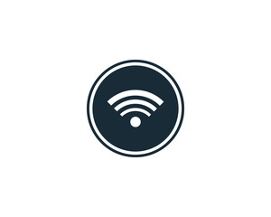 Signal Wi-Fi Signage Icon Vector Logo Template Illustration Design