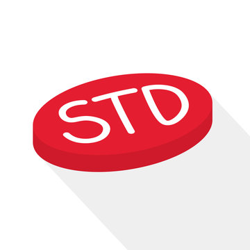STD (Sexually Transmitted Diseases) concept - vector illustration