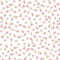 cute pink floral pattern image