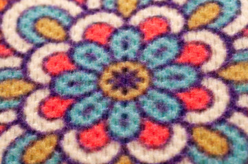 Fototapeta na wymiar regular colored circle pattern and mandala design.