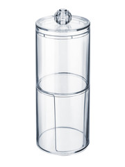 transparent plastic container for storing items