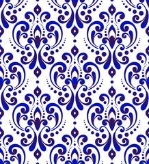 damask seamless pattern vector