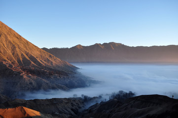 Bromo Mountain as part of Bromo Tengger Semeru National Park, located in East Java, Indonesia.