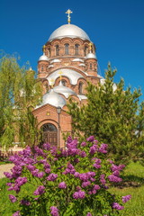 Cathedral of  Icon of  Mother of God of All Who Sorrow Joy in  old Russian city of Sviyazhsk