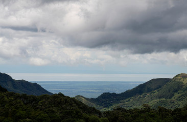 View of the mountains near El Valle de Anton looking towards the Pacific Coast of central Panama