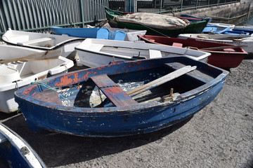 fishing boats in the harbor