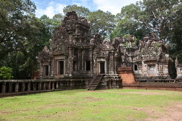 Angkor Wat, A temple complex in Cambodia and the largest religious monument in the world