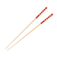Chopsticks vector. chopsticks white background. wallpaper. free space for text. copy space.