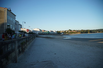 Fototapeta na wymiar Ares, coastal village in Ferrol. Galicia,Spain