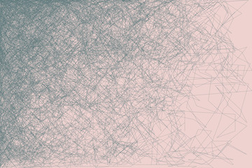 Random interconnected lines.  Abstract frame. Minimalistic  art like graphics