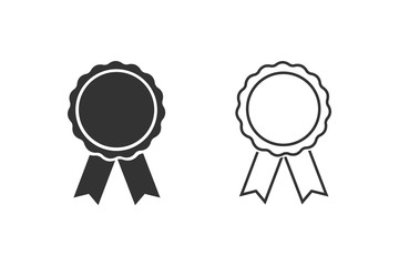 Award line icon set symbol vector on white background
