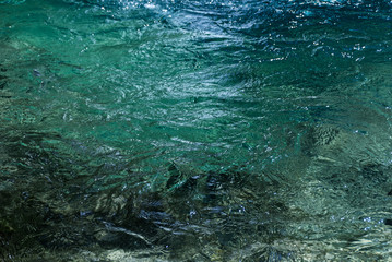 Acqua azzurra di fiume texture 