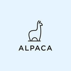 Fototapeta na wymiar abstract alpaca logo. alpaca icon