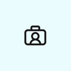 Abstract work logo. Chat icon