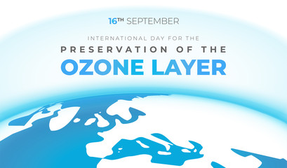 Ozone Layer Preservation International Day Background Illustration