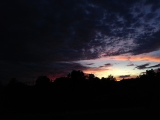 Paisaje de atardecer en Misiones Argentina