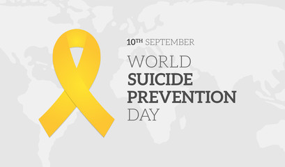 World Suicide Prevention Day Background Illustration Banner