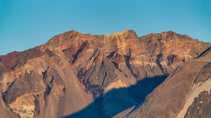 Fototapeta na wymiar Crater Wall of Mount Saint Helens At Sunset