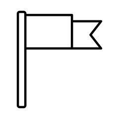 success flag line style icon