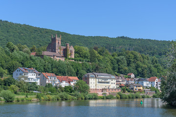 Fototapeta na wymiar Mittelburg in Neckarsteinach nahe Heidelberg