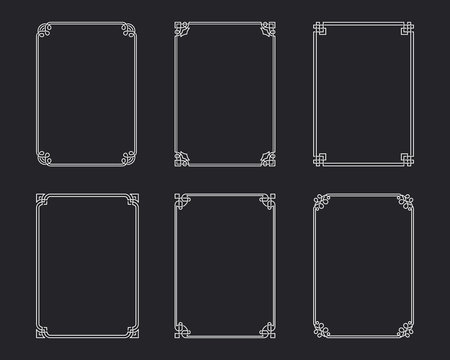 Borders and frames vintage collection