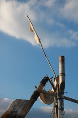 a traditional fishing boat on the beach