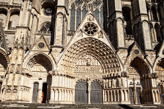 view on bourges cathedral