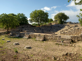 Ruins of ancient Troia city, Canakkale (Dardanelles) / Turkey