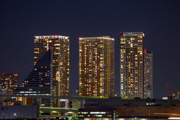 Fototapeta na wymiar 東京都心の夜景