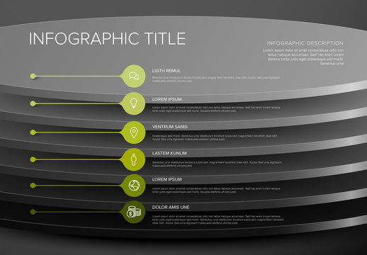 Round Plate Layers Infographic Layout