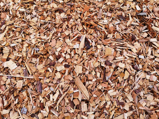 background of wood snippets 