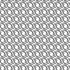 Vector abstract transparent geometric ornament monochrome seamless pattern background tile  with black and white arrows