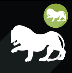 Lion silhouette
