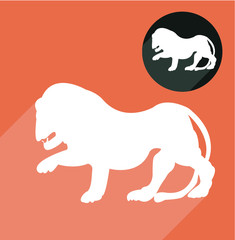 Lion silhouette