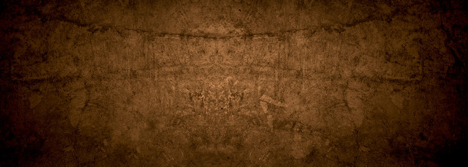Old wall texture cement black brown background abstract dark color design are light with white...