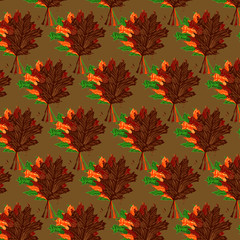 Oak leaf pattern