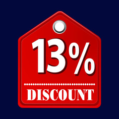 Sale discount icons. Special offer price signs | 13 percent Discount Icon symbols | Vector, SVG,EPS,PSD,AI,PNG, File.