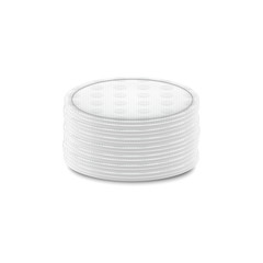 Realistic Detailed 3d White Blank Cosmetic Cotton Pads Template Mockup Set. Vector