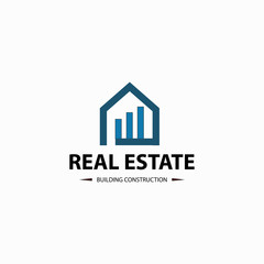 real estate logo. Builder logo design template. Vector illustration