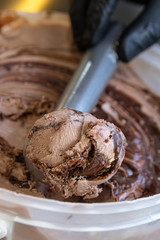 Helado de chocolate rocher heladería roiman