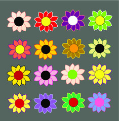 Fototapeta na wymiar Flower icon