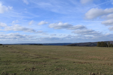 Obraz premium View over the fields in the Eifel 