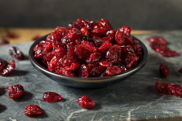 Raw Red Organic Dried Cranberries